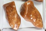 Lot: Lbs Free-Standing Polished Orange Calcite - Pieces #78117-4